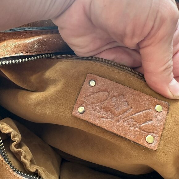 Patricia Nash Womens Leather Purse Embroidered Brown Boho Crossbody Handcrafted - Picture 12 of 13